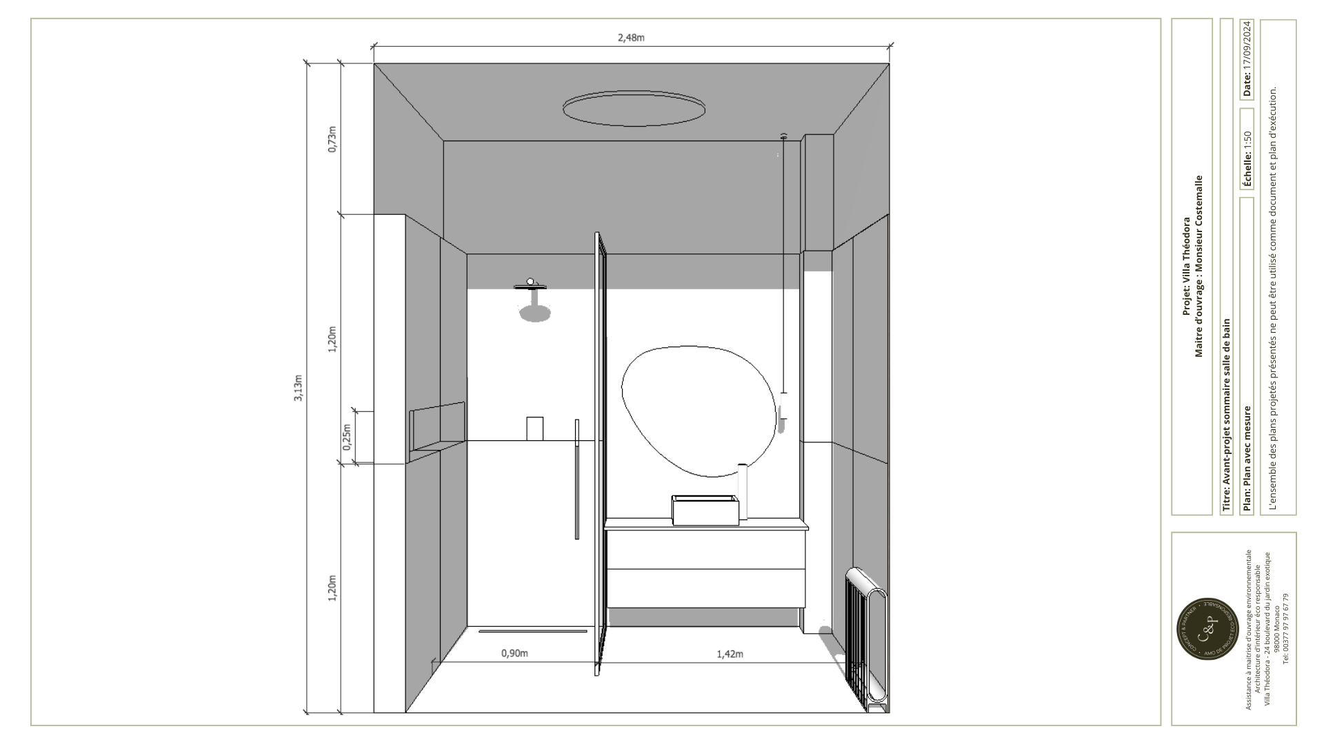 plans et vues 3d projet terrasse éco-responsable 