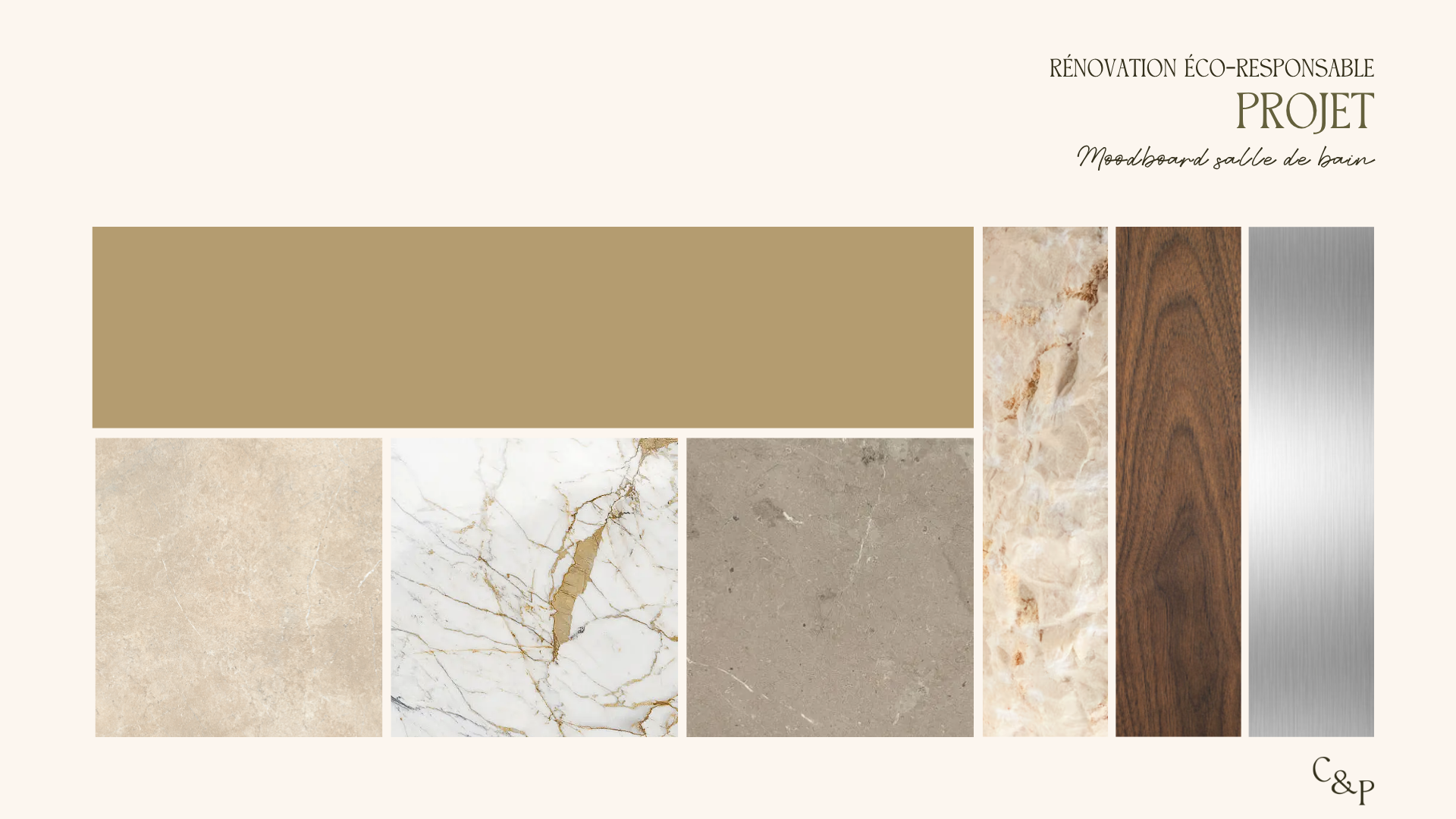 moodboard pour une salle de bain éco-responsable à monaco