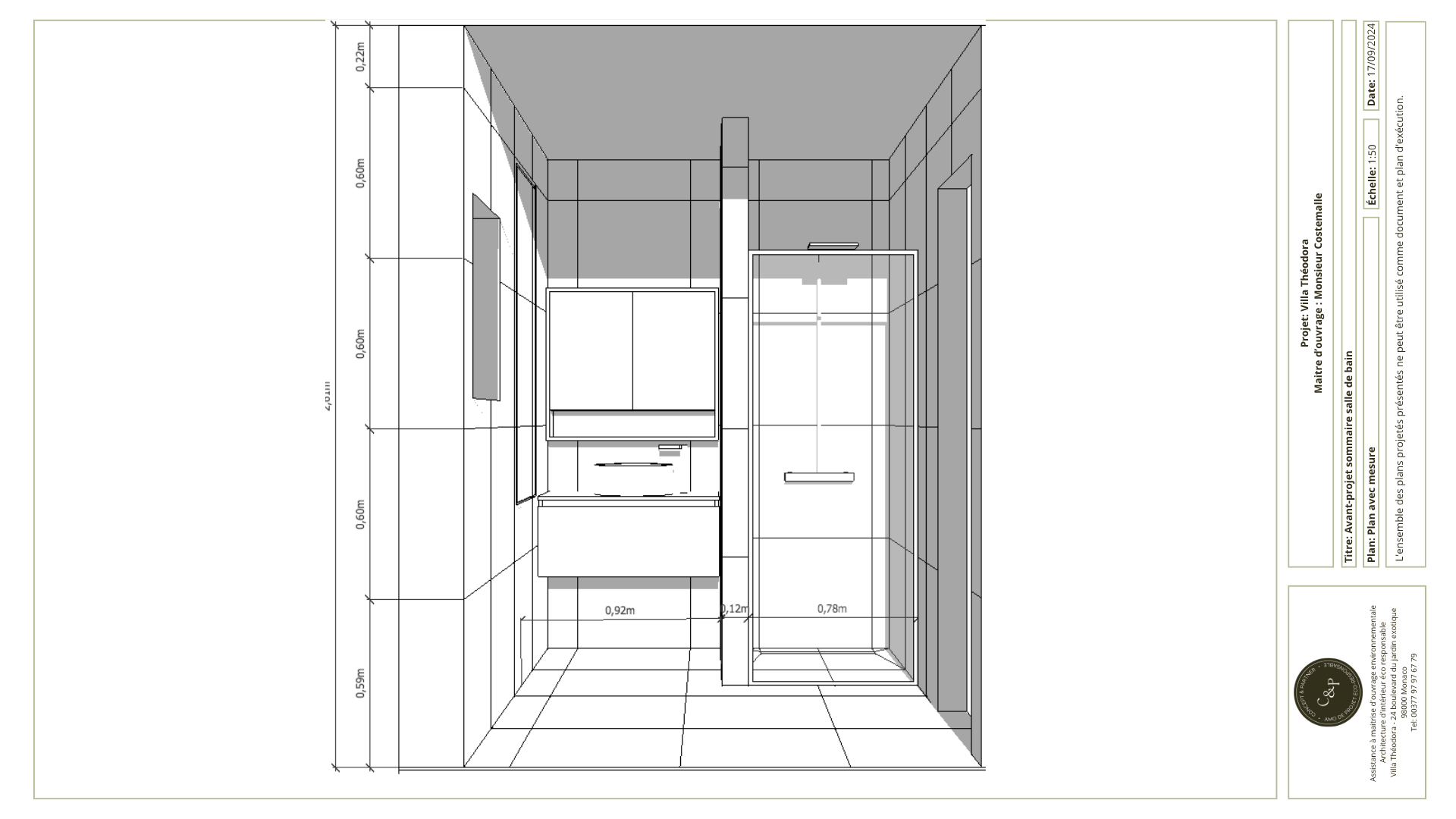 plans et vues 3d projet terrasse éco-responsable 2/3